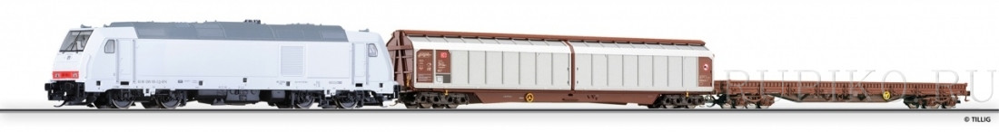 Tillig 01424 TT Грузовой состав DB