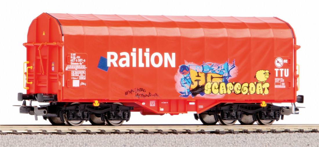 PIKO 58981 Платформа крытая брезентом Railion