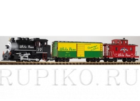 PIKO 37106 Стартовый набор грузовой состав с паровозом White Pass Yukon