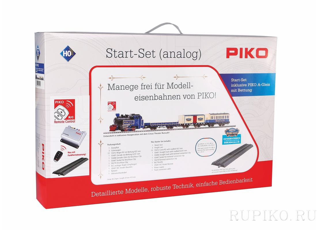 PIKO 57142 состав с паровозом Roncalli