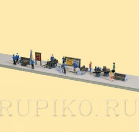 Auhagen 11339 Оборудование и фигурки для станции