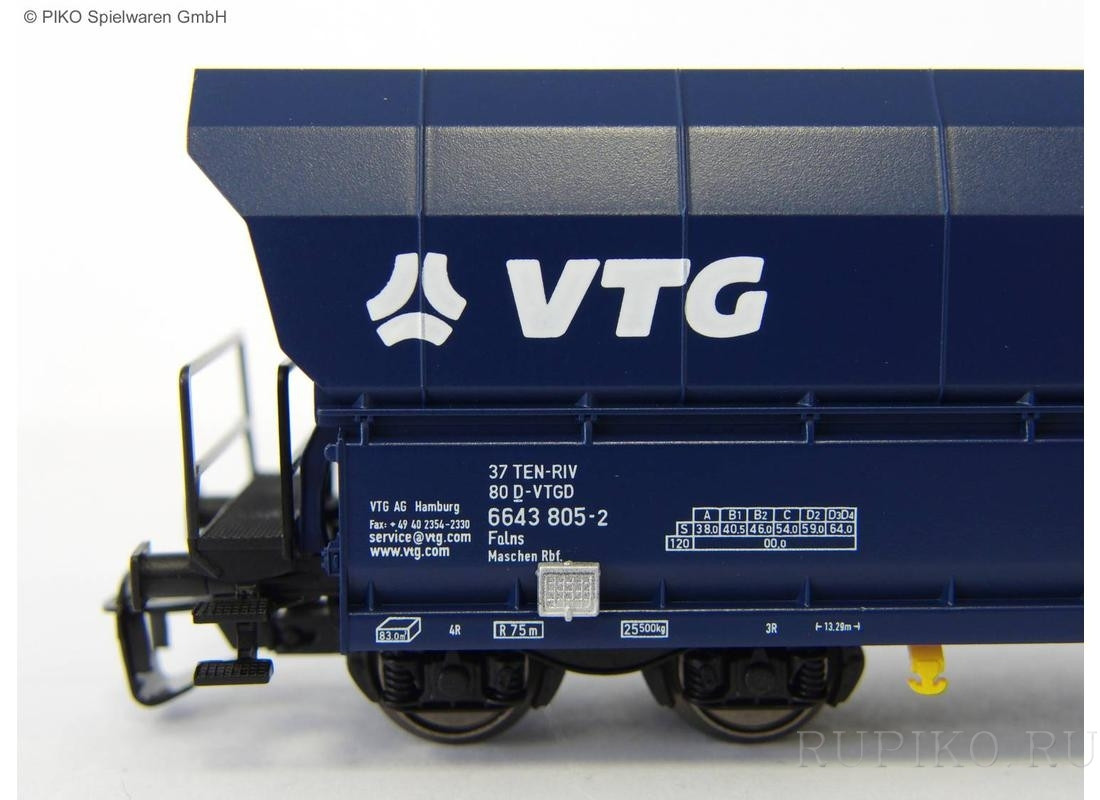 PIKO 47740 Грузовой вагон Falns176 VTG