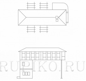 Auhagen 11386 Пост централизации Brucken