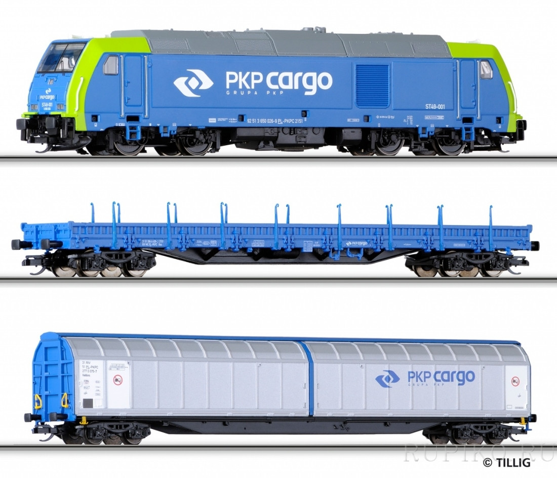 Tillig 01432 TT Грузовой состав PKP