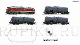 ROCO 5110002 BR 132 с грузовым составом + ROCO 10814