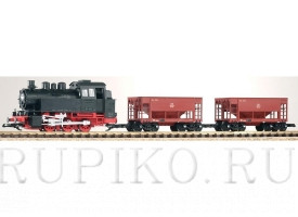 Piko 37100 Стартовый набор паровоз BR80 с 2 грузовыми вагонами